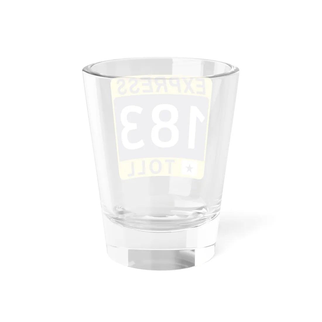 183 Express Lane free (Texas) (Road Sign) Shot Glass 1.5oz - Go Mug Yourself