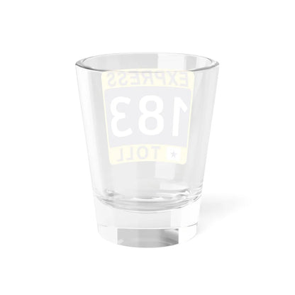 183 Express Lane free (Texas) (Road Sign) Shot Glass 1.5oz - Go Mug Yourself
