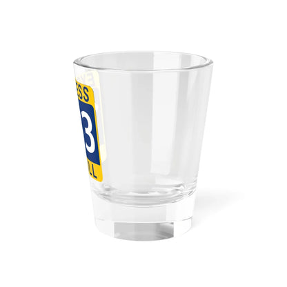 183 Express Lane free (Texas) (Road Sign) Shot Glass 1.5oz - Go Mug Yourself