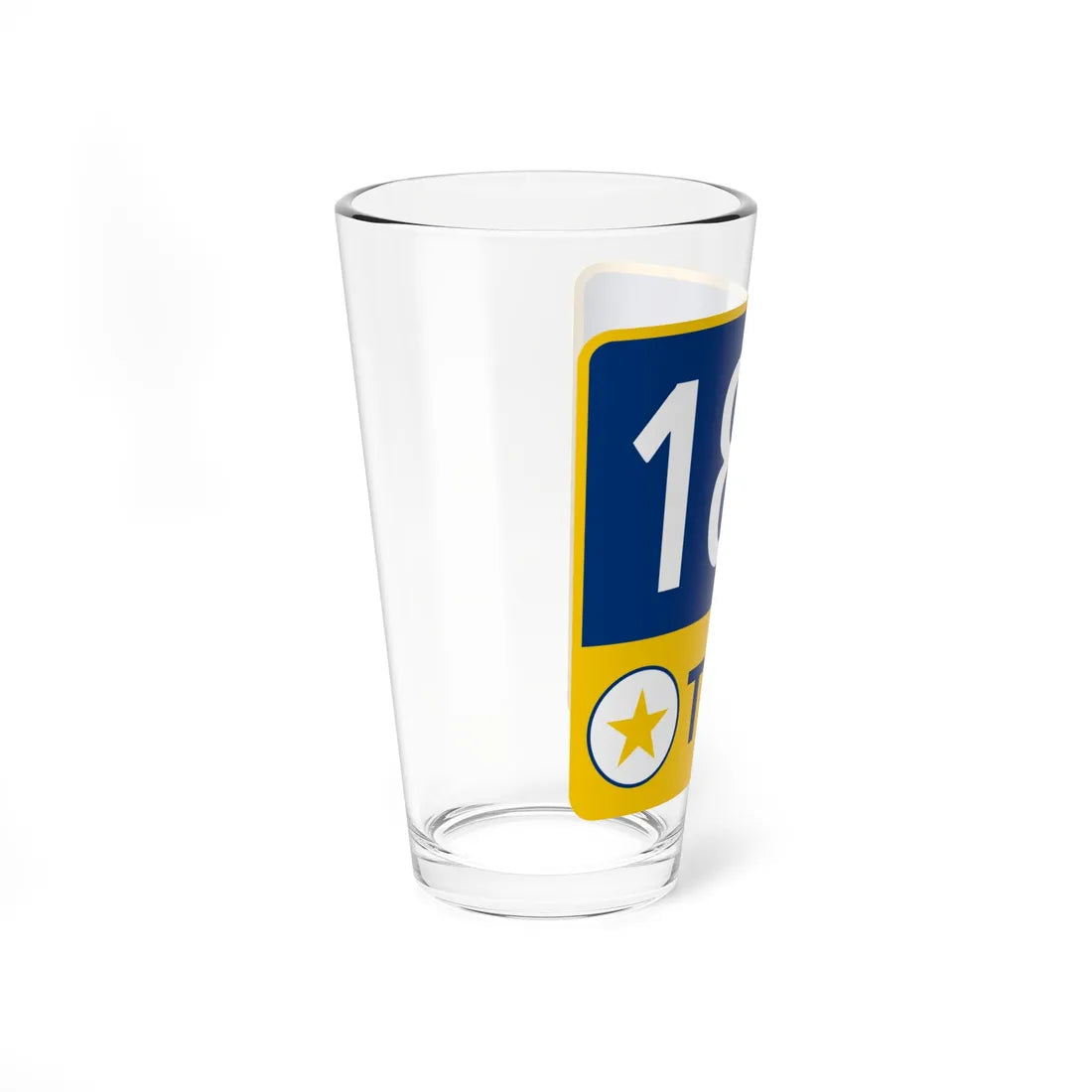 183 Toll Road free (Texas) (Road Sign) Pint Glass 16oz - Go Mug Yourself