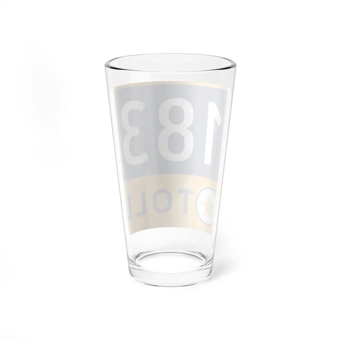 183 Toll Road free (Texas) (Road Sign) Pint Glass 16oz - Go Mug Yourself
