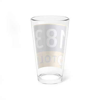 183 Toll Road free (Texas) (Road Sign) Pint Glass 16oz - Go Mug Yourself