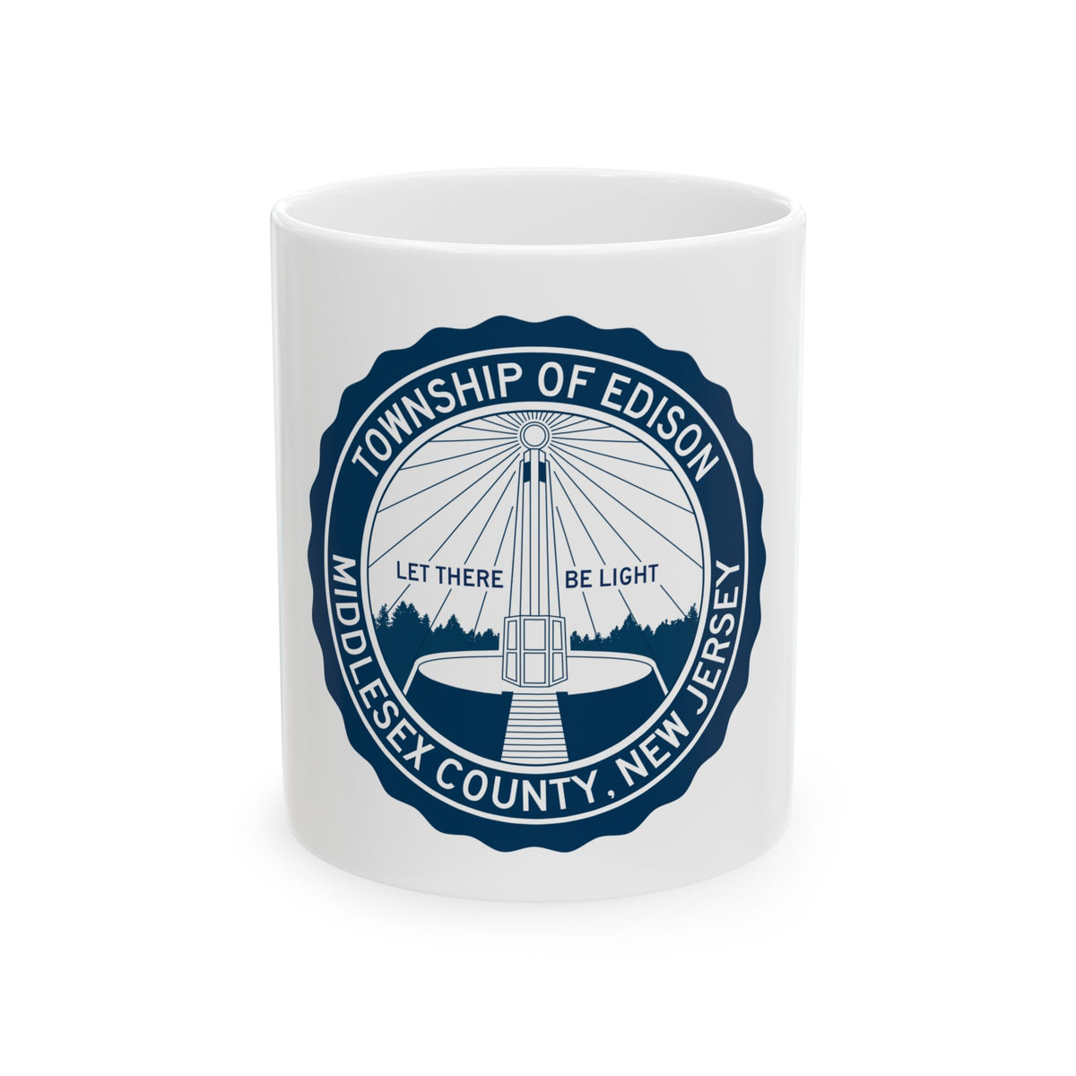 Seal of Edison NJ - White Coffee Mug