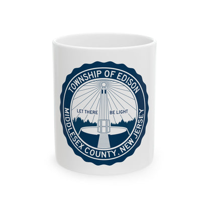 Seal of Edison NJ - White Coffee Mug