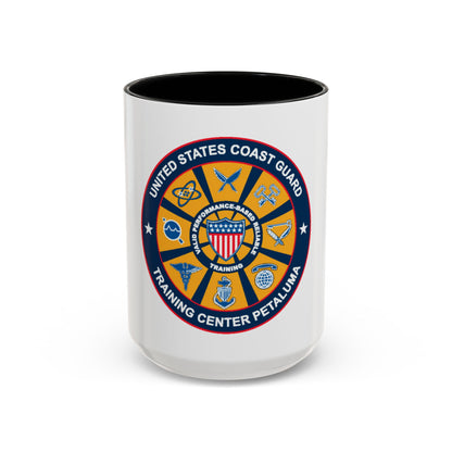 USCG Training Center Petaluma (U.S. Coast Guard) Accent Coffee Mug