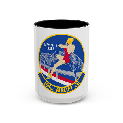 155 Airlift Squadron (U.S. Air Force) Accent Coffee Mug