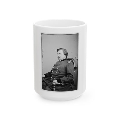 Portrait Of Maj. Gen. Alexander Mcd. Mccook, Officer Of The Federal Army (U.S. Civil War) White Coffee Mug