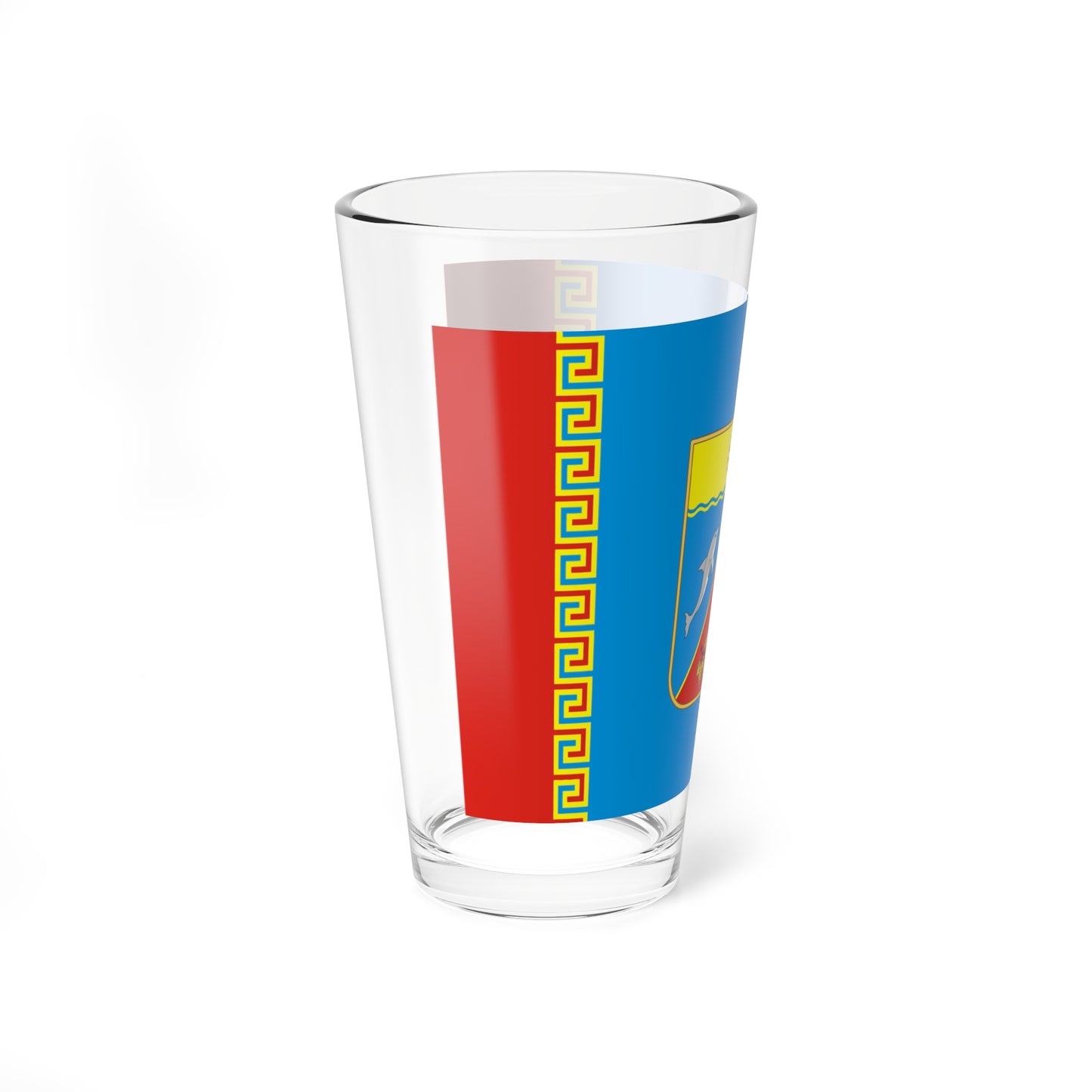 Flag raion Chernomorskiy (Russia) Pint Glass 16oz