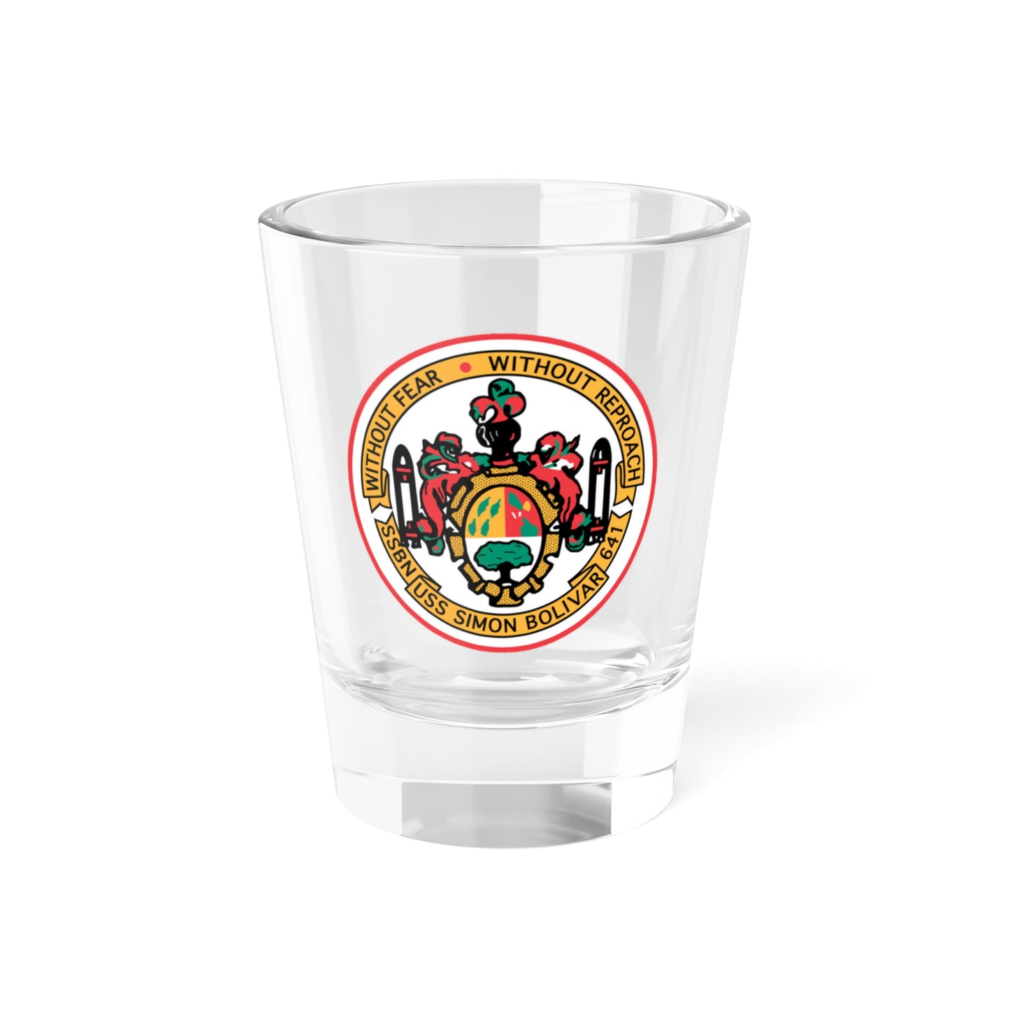 USS Simon Bolivar SSBN 641 (U.S. Navy) Shot Glass 1.5oz