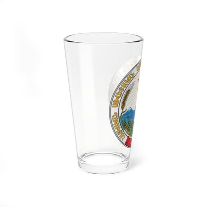 Emblem of the Armenian SSR (Armenia) (Coat of Arms) Pint Glass 16oz