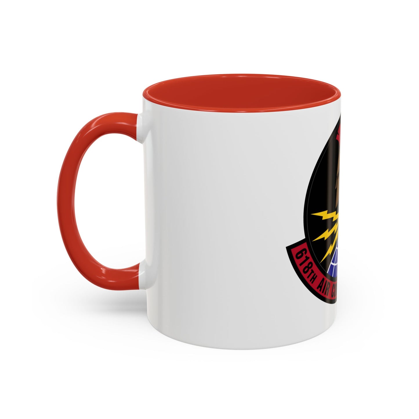 618 Air Communications Squadron AMC (U.S. Air Force) Accent Coffee Mug
