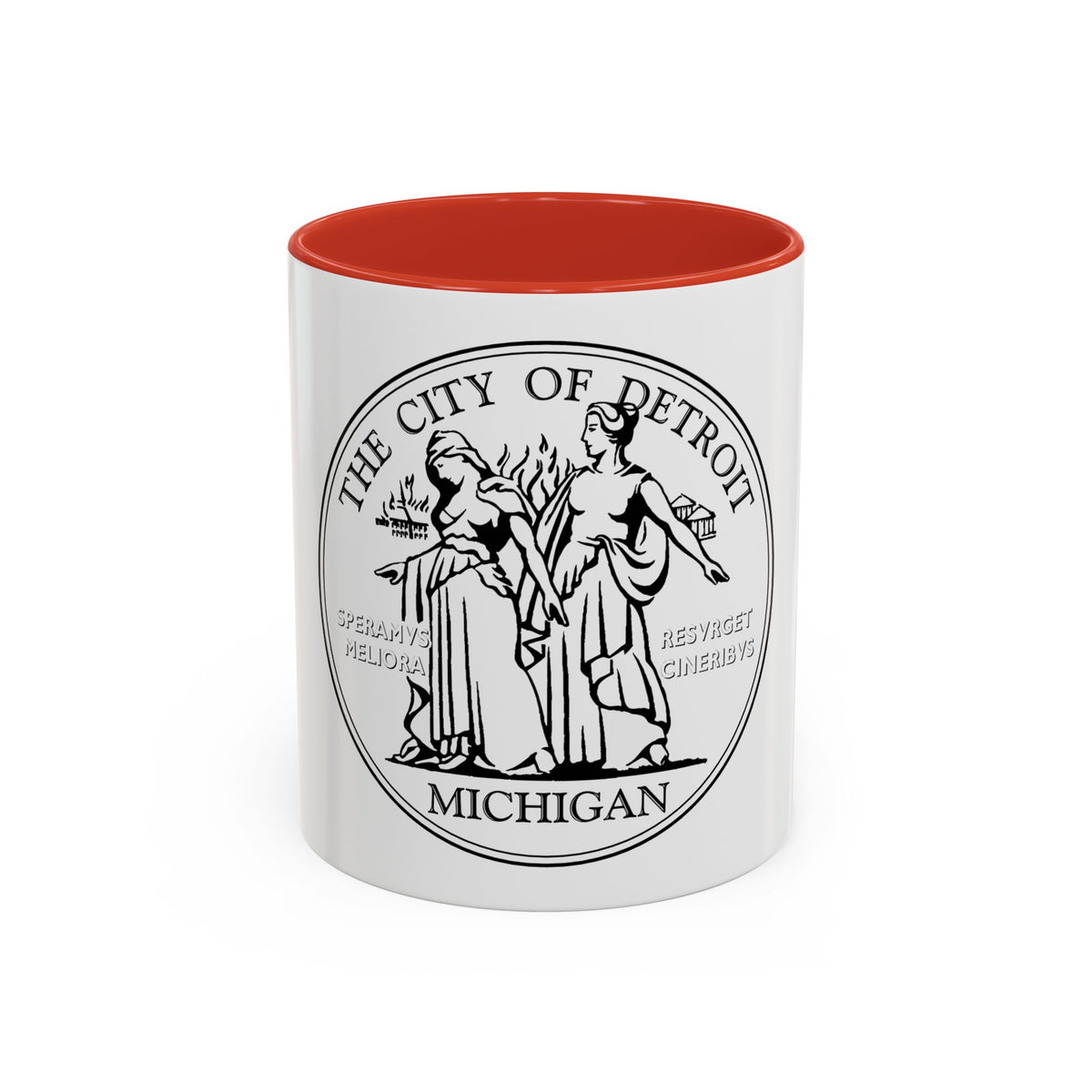 Seal of Detroit - Accent Coffee Mug