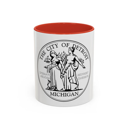 Seal of Detroit - Accent Coffee Mug