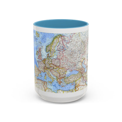Europe (1962) (Map) Accent Coffee Mug