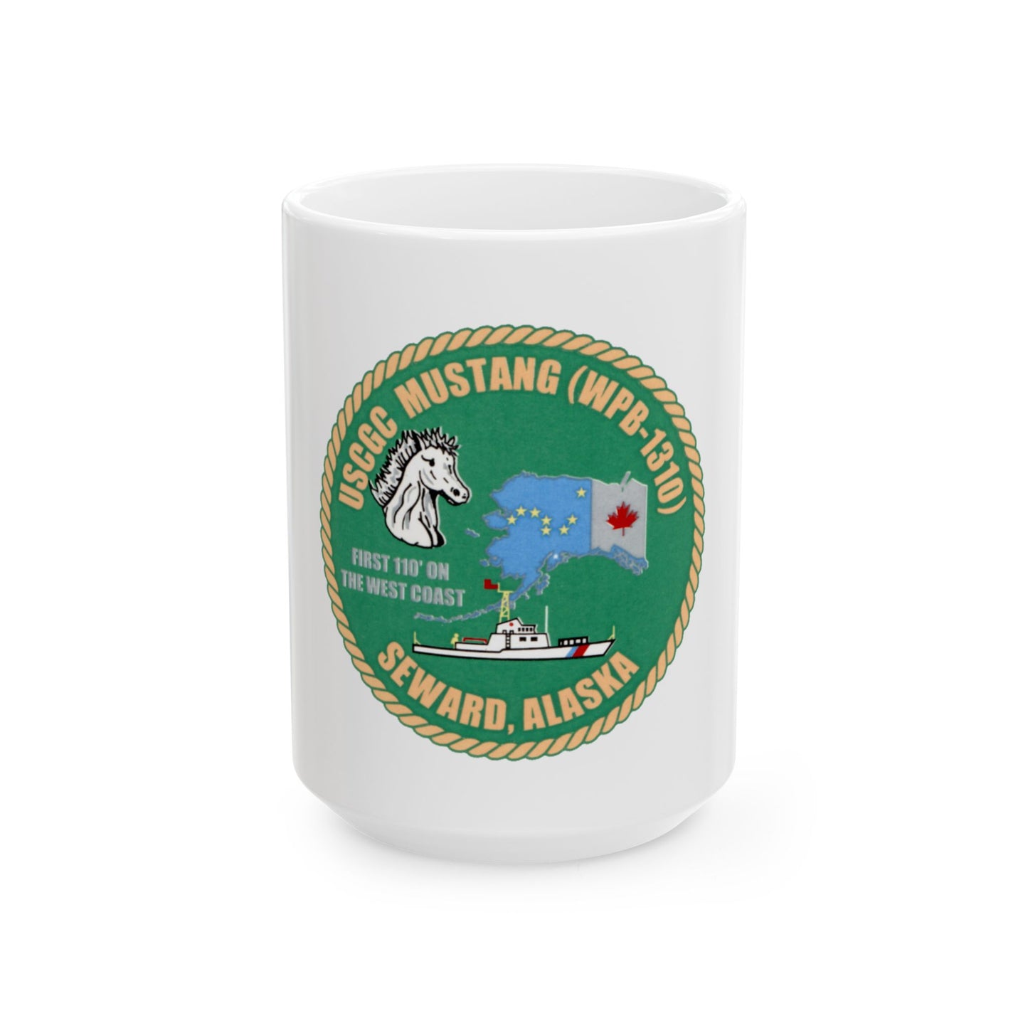 USCGC Mustang WPB 1310 v2 (U.S. Coast Guard) White Coffee Mug