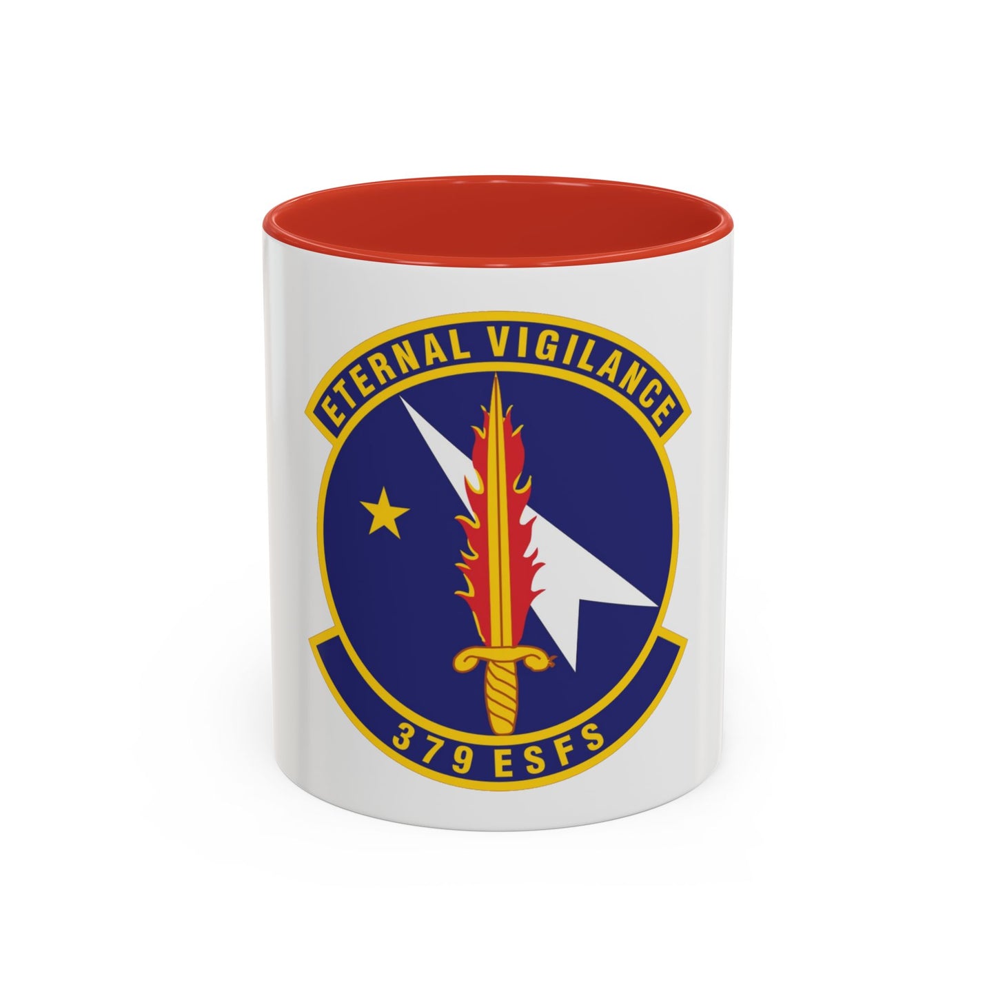 379th Expeditionary Security Forces Squadron (U.S. Air Force) Accent Coffee Mug