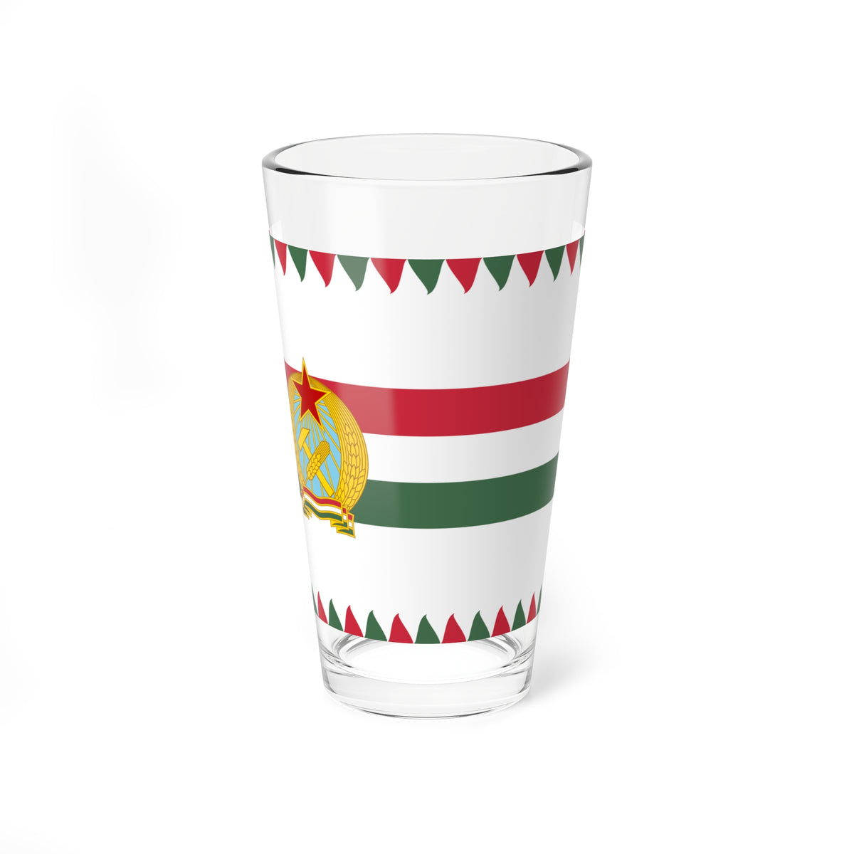 Naval Jack of Hungary 1950-1955 (Hungary) Pint Glass 16oz