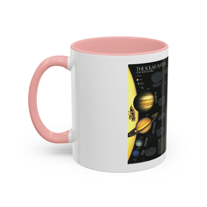 Space - Solar System- Our Sun's Family (1990) (Map) Accent Coffee Mug