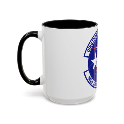 502d Communications Squadron (U.S. Air Force) Accent Coffee Mug