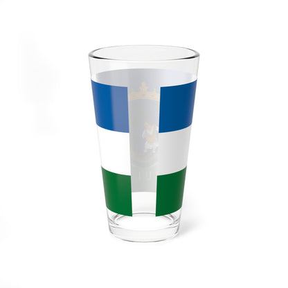 Flag of Pula Hungary (Hungary) Pint Glass 16oz
