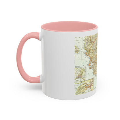 Greece and the Aegean (1958) (Map) Accent Coffee Mug