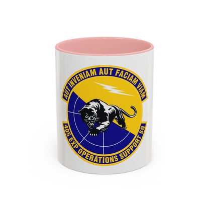 405th Expeditionary Operations Support Squadron (U.S. Air Force) Accent Coffee Mug