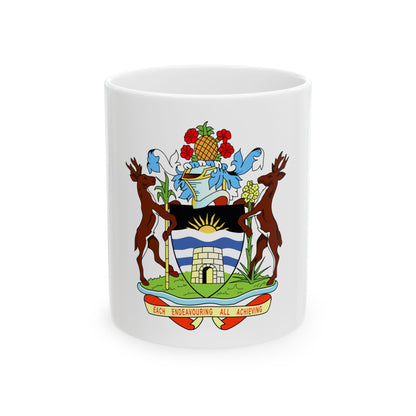 Coat of arms of Antigua and Barbuda - White Coffee Mug