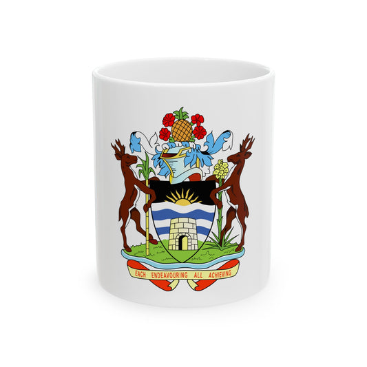 Coat of arms of Antigua and Barbuda - White Coffee Mug