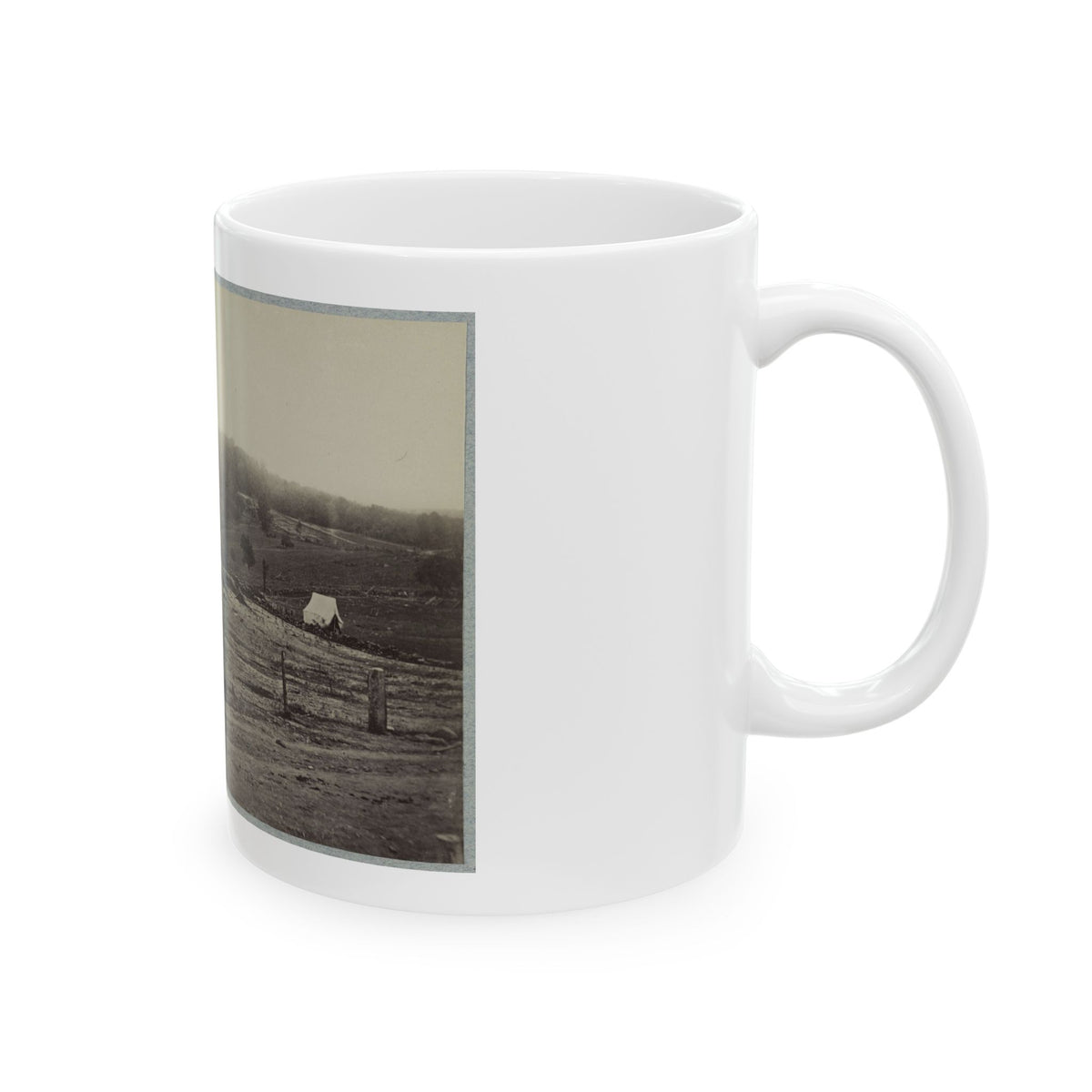 Battle-Field Of Gettysburg. Culp's Hill (U.S. Civil War) White Coffee Mug
