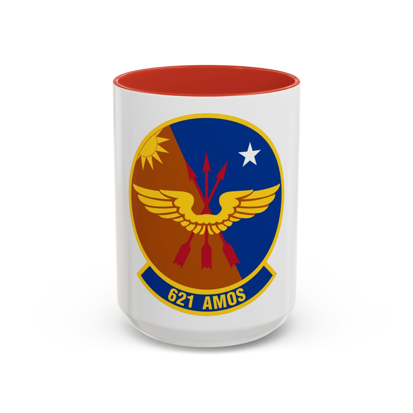 621 Air Mobility Operations Squadron AMC (U.S. Air Force) Accent Coffee Mug