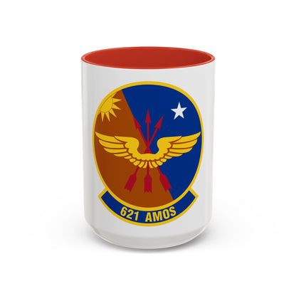 621 Air Mobility Operations Squadron AMC (U.S. Air Force) Accent Coffee Mug