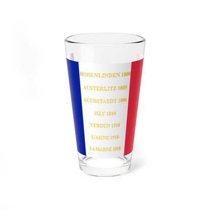 48e regiment dinfanterie de ligne - drapeau (France) Pint Glass 16oz