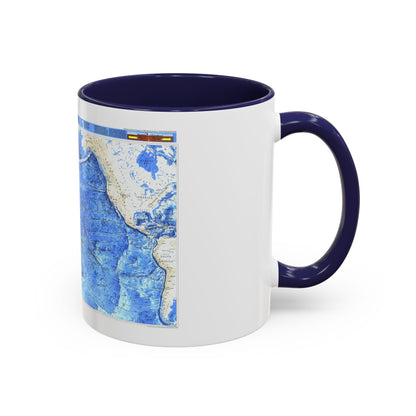 Pacific Ocean (1992) (Map) Accent Coffee Mug