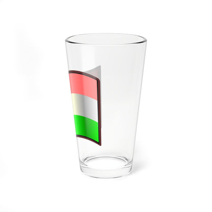 Nuvola Hungary flag alternative height stripes (Hungary) Pint Glass 16oz