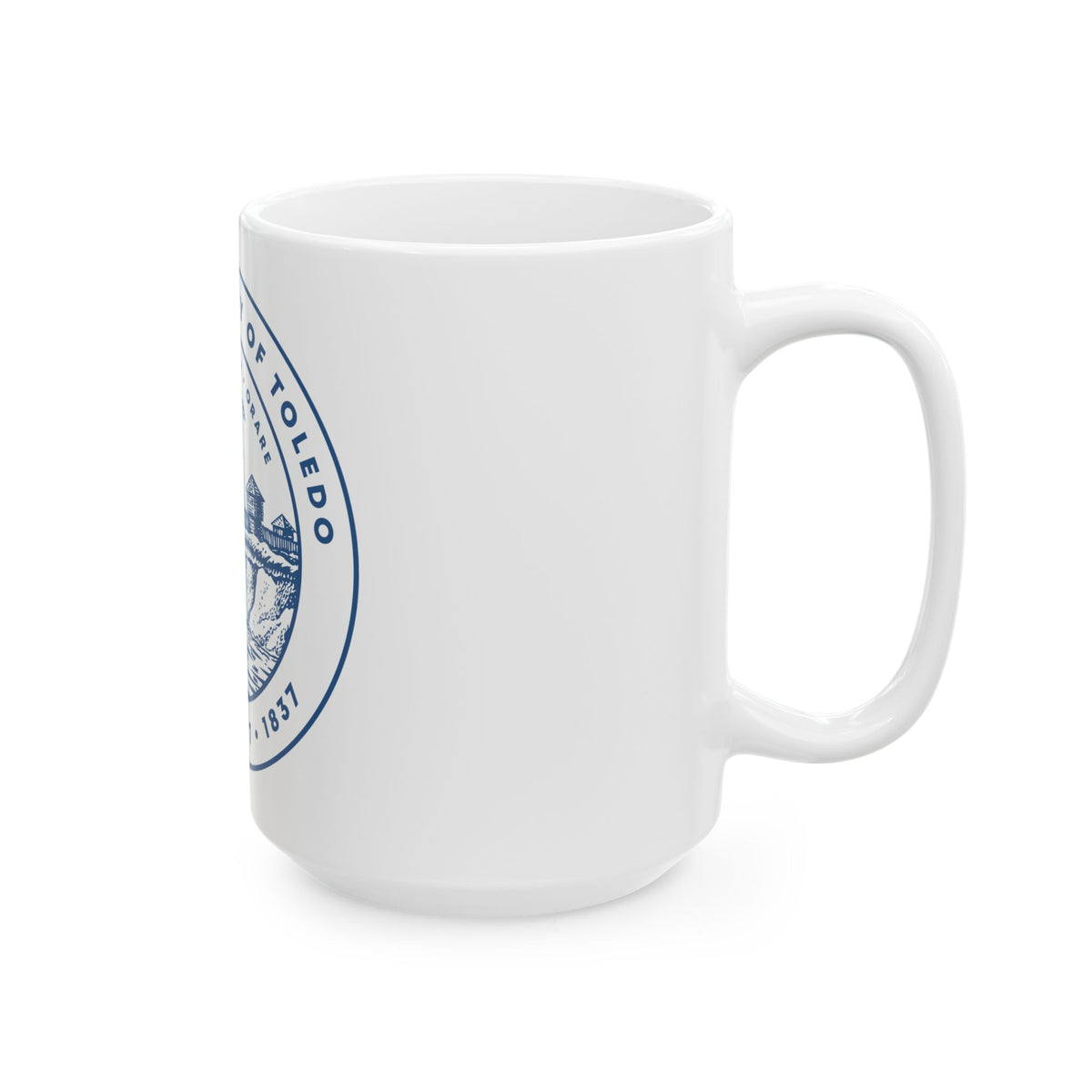 Seal of Toledo Ohio - White Coffee Mug
