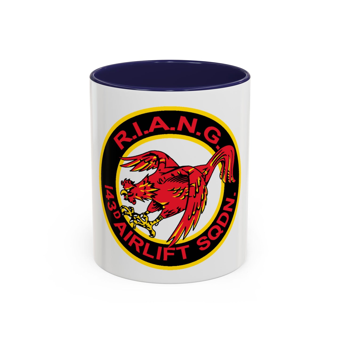 R.I.A.N.G. 143rd Airlift Sq (U.S. Air Force) Accent Coffee Mug