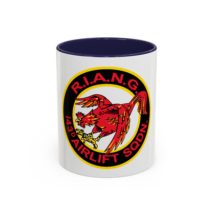 R.I.A.N.G. 143rd Airlift Sq (U.S. Air Force) Accent Coffee Mug