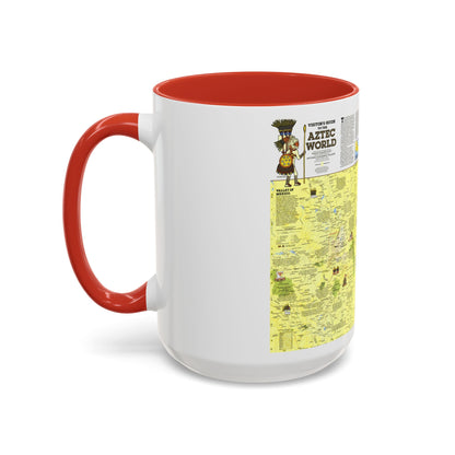 Central America - The Aztec World (1980) (Map) Accent Coffee Mug