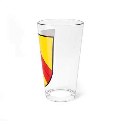 DEU Bad Brückenau COA klein (Germany) (Coat of Arms) Pint Glass 16oz