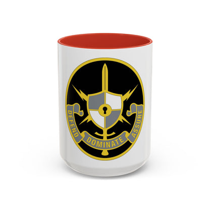 United States Cyber School 2 (U.S. Army) Accent Coffee Mug