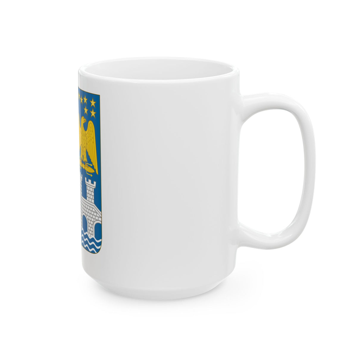 Arms of Bernadotte - White Coffee Mug