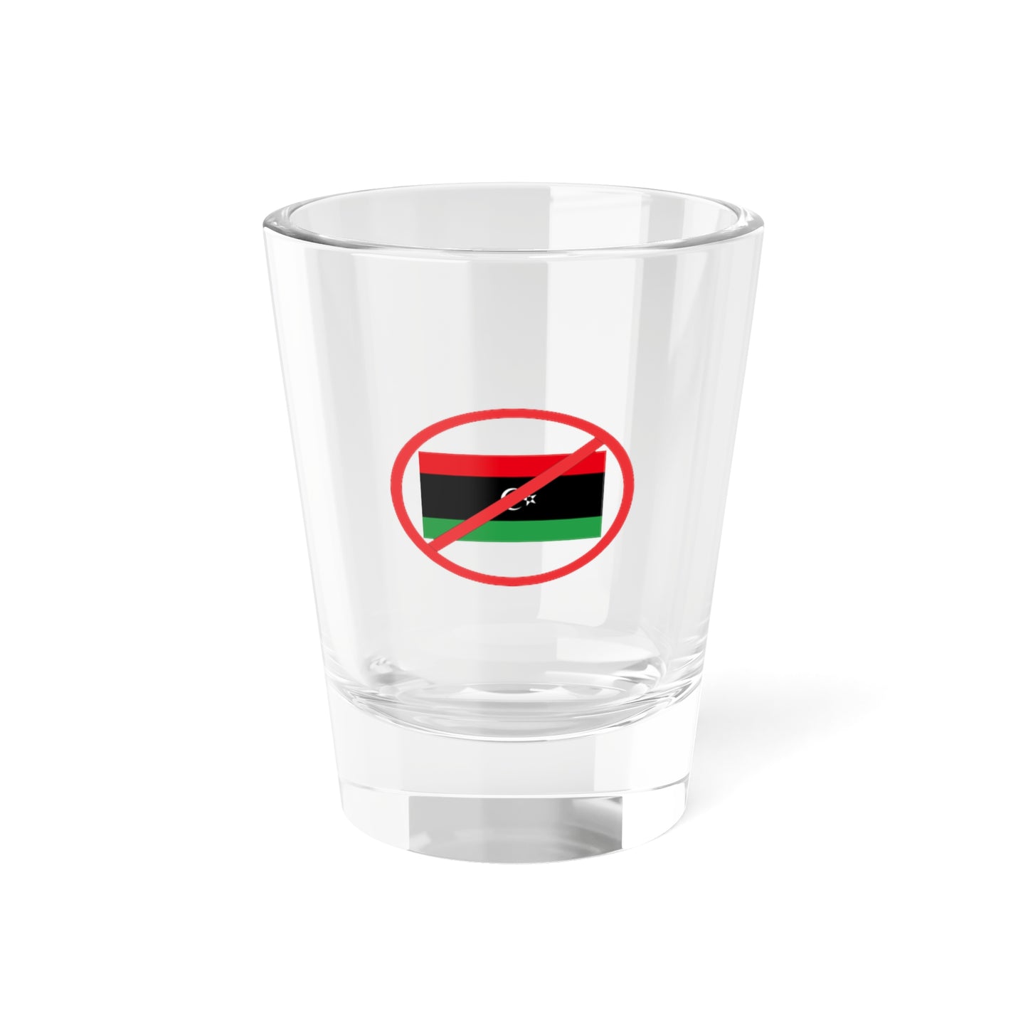 Anti NTC flag (Libya) Shot Glass 1.5oz