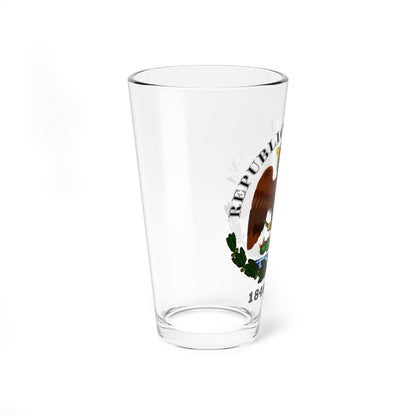 Esc Mex 1846 a 1879 Rep Mexicana Liberal (Mexico) (Coat of Arms) Pint Glass 16oz