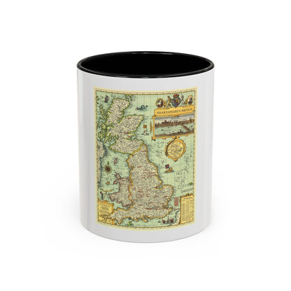 Great Britain - Shakespeare's (1964) (Map) Accent Coffee Mug