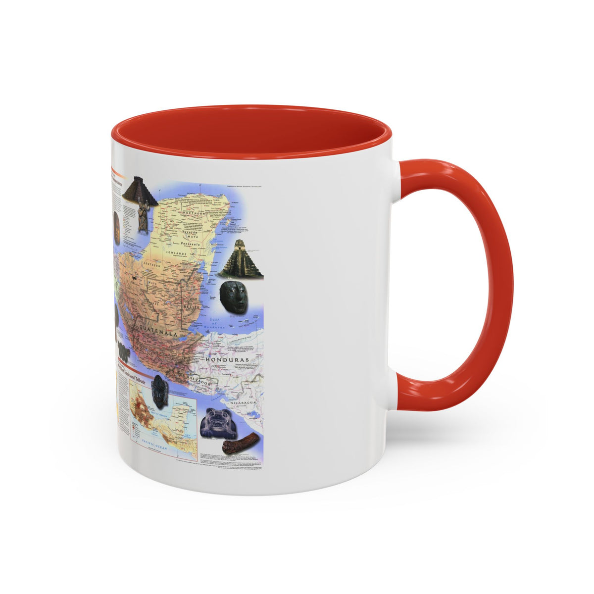 North America - Ancient Mesoamerica (1997) (Map) Accent Coffee Mug