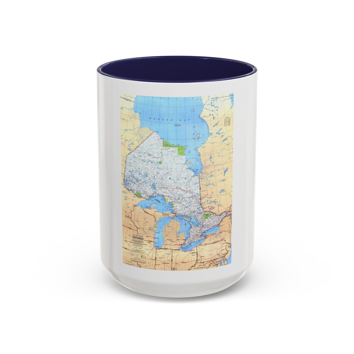 Canada - Ontario (1978) (Map) Accent Coffee Mug
