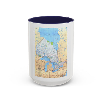 Canada - Ontario (1978) (Map) Accent Coffee Mug