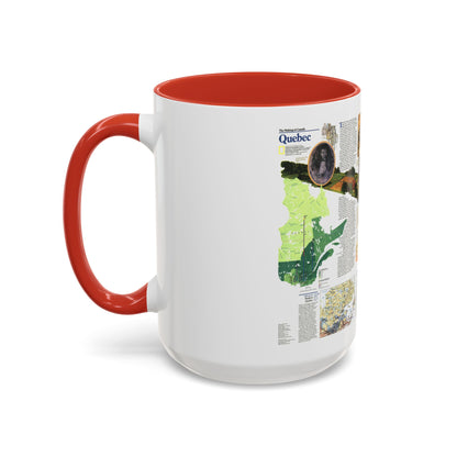 Canada - Quebec 2 (1991) (Map) Accent Coffee Mug