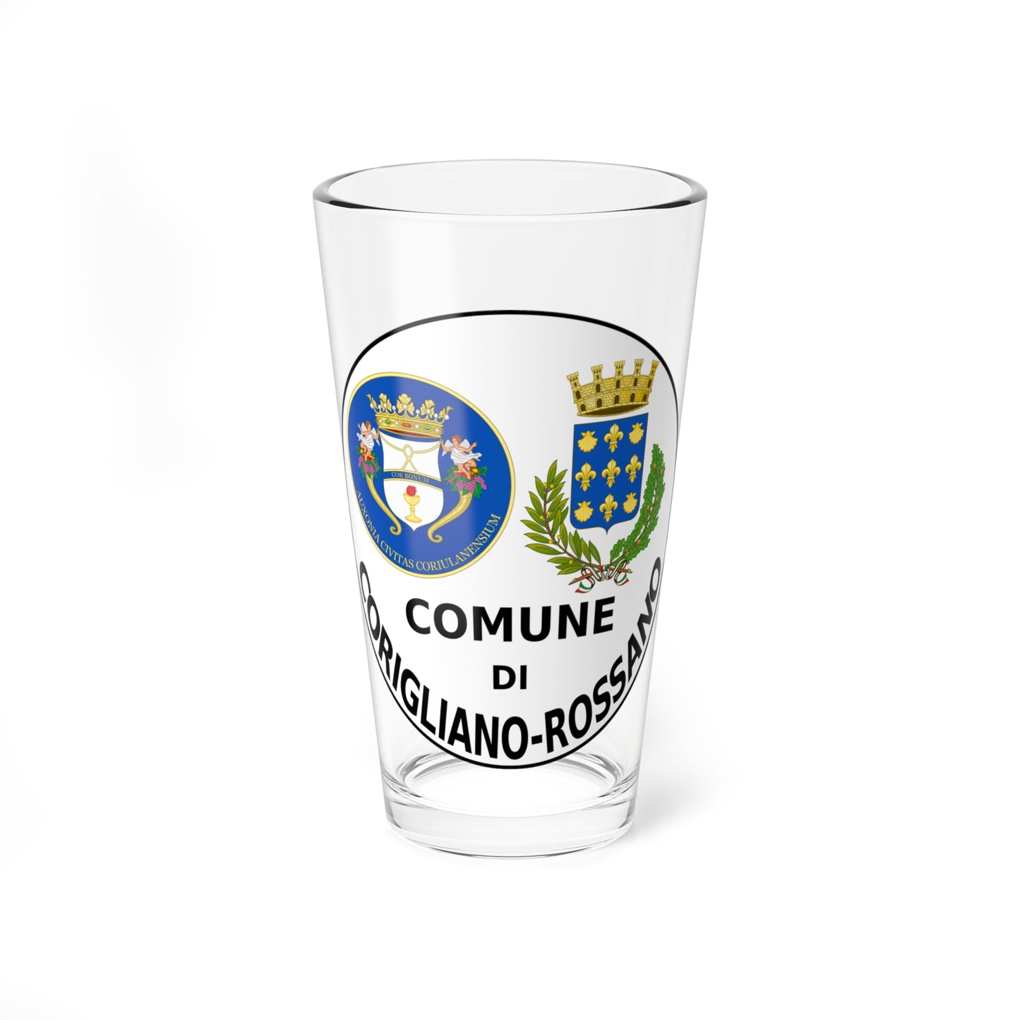 Corigliano-Rossano-Stemma (Italy) (Coat of Arms) Pint Glass 16oz