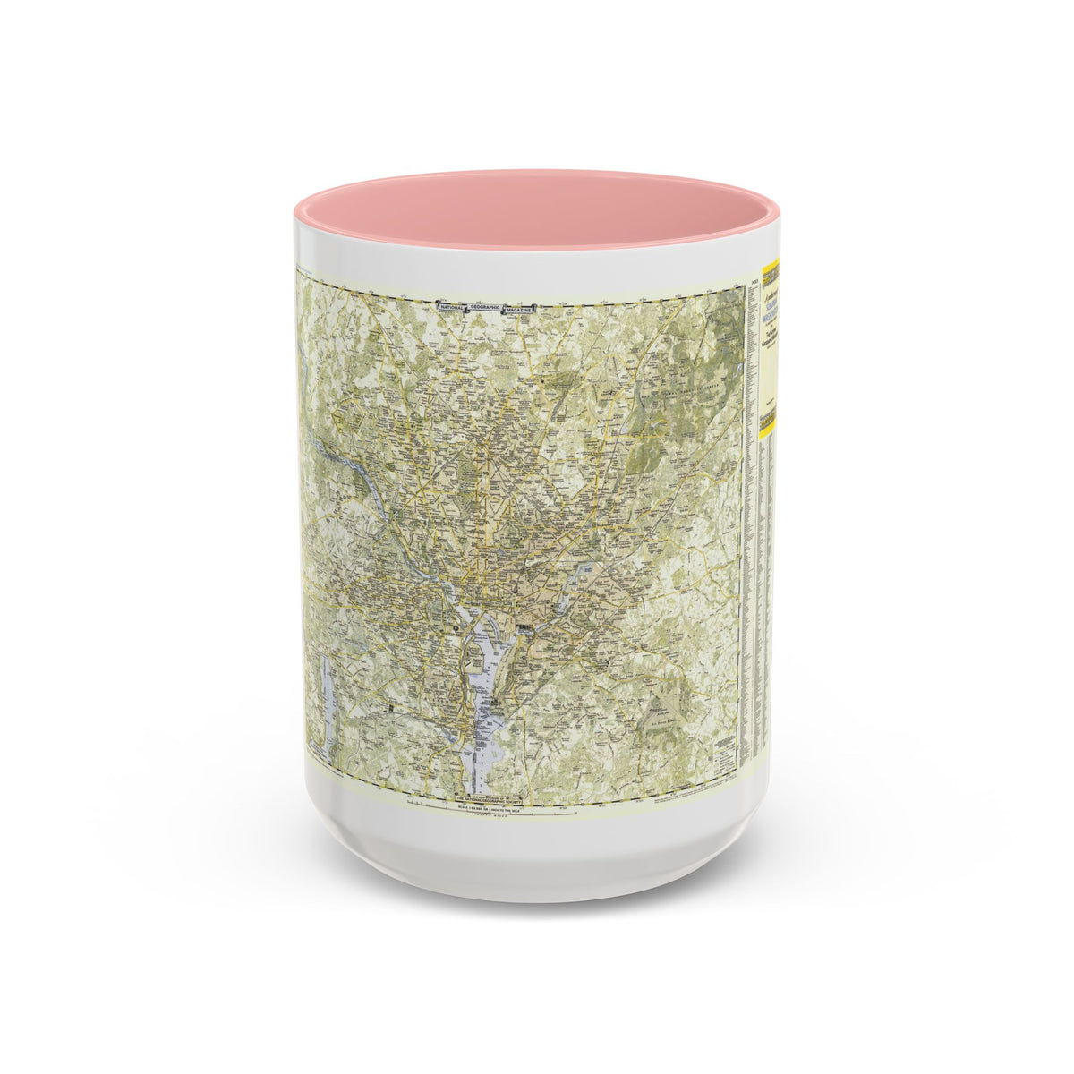 USA - Washington, Suburban (1948) (Map) Accent Coffee Mug